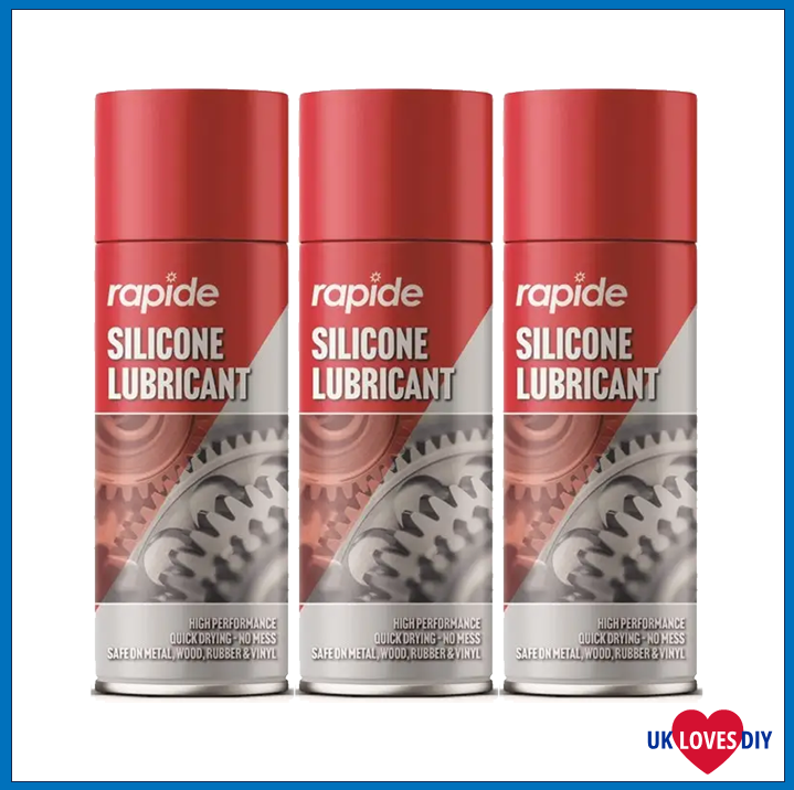 3 X RAPIDE SILICONE SPRAY LUBRICANT SPRAY 300ML
