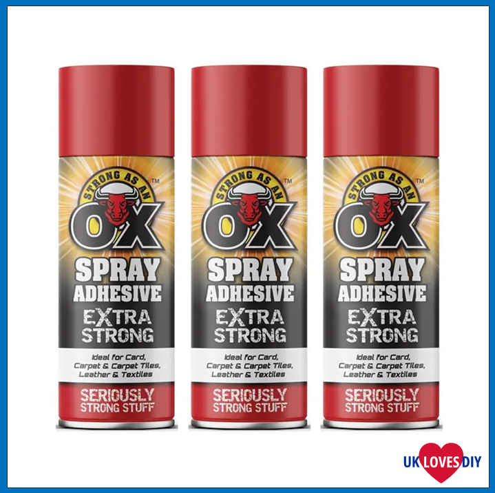 3 X SAAO SPRAY PAINT ADHESIVE 500ML