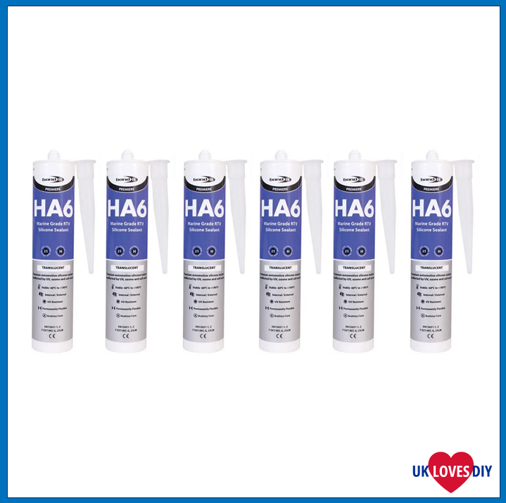 6 X BOND IT HA6 CLEAR 310ML