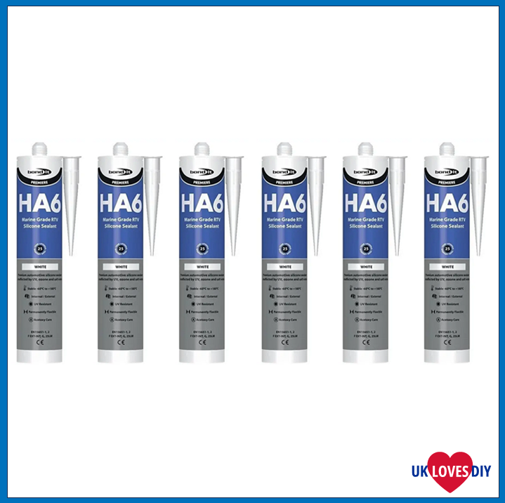 6 X BOND IT HA6 WHITE 310ML