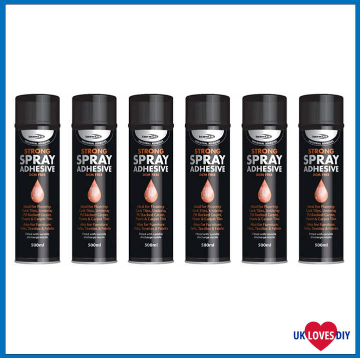 6 X BOND IT SPRAY ADHESIVE 500ML