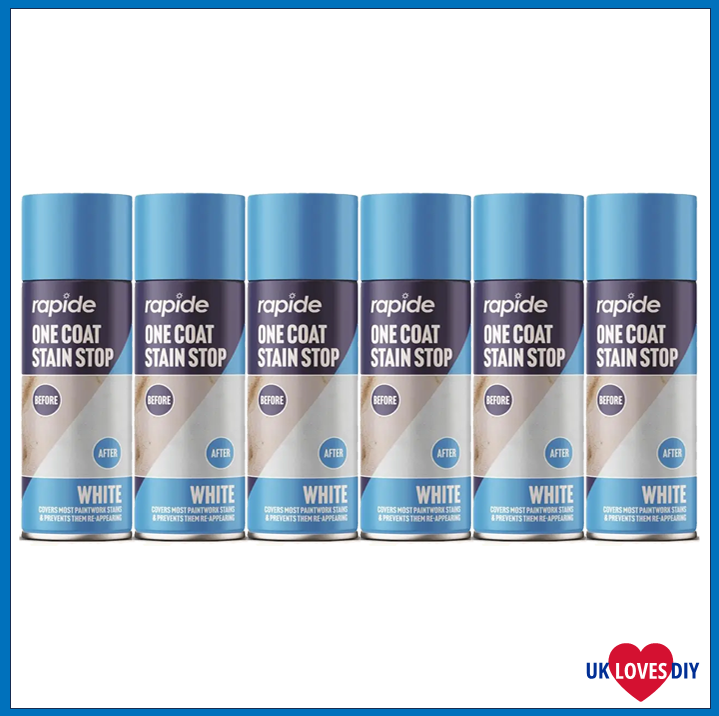 6 X RAPIDE ANTI MOULD WHITE SPRAY 400ML