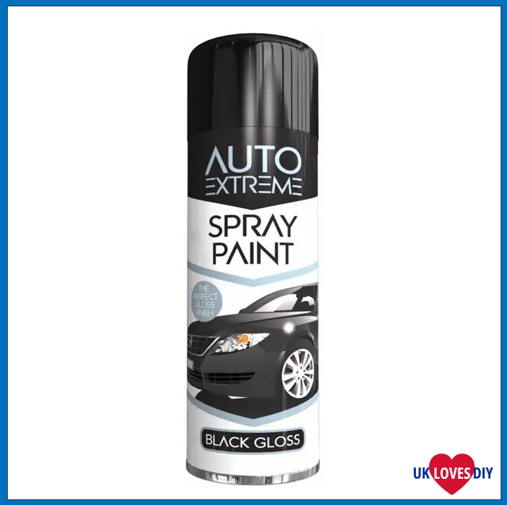 AUTO EXTREME BLACK GLOSS SPRAY PAINT 250ML