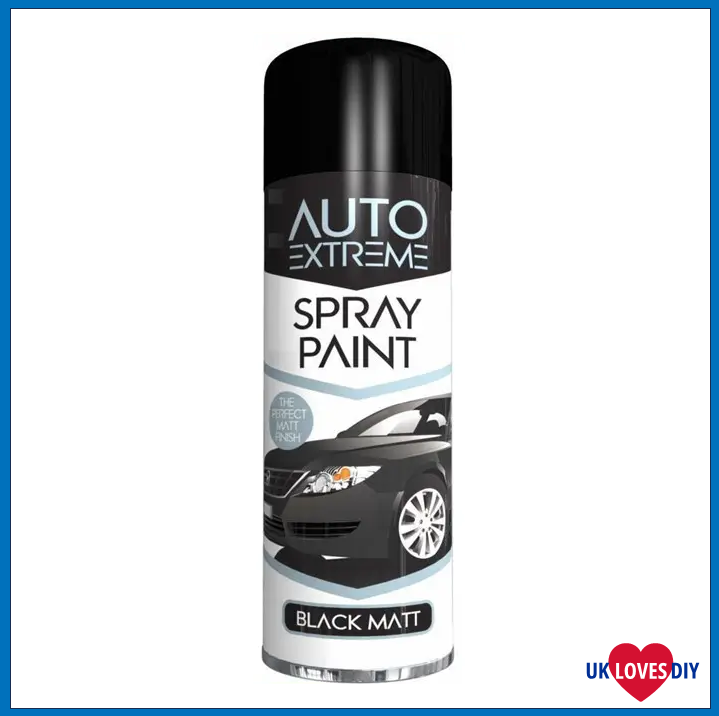 AUTO EXTREME BLACK MATT SPRAY PAINT 250ML
