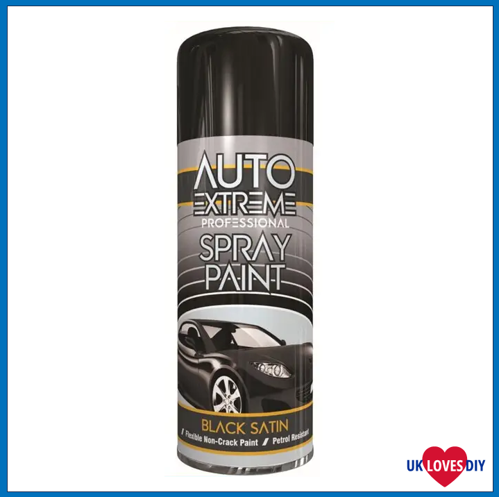 AUTO EXTREME BLACK SATIN SPRAY PAINT 400ML