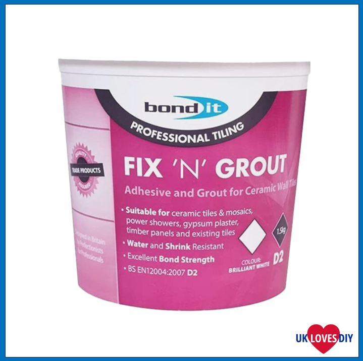 BOND IT FIX 'N' GROUT WHITE 1.5KG