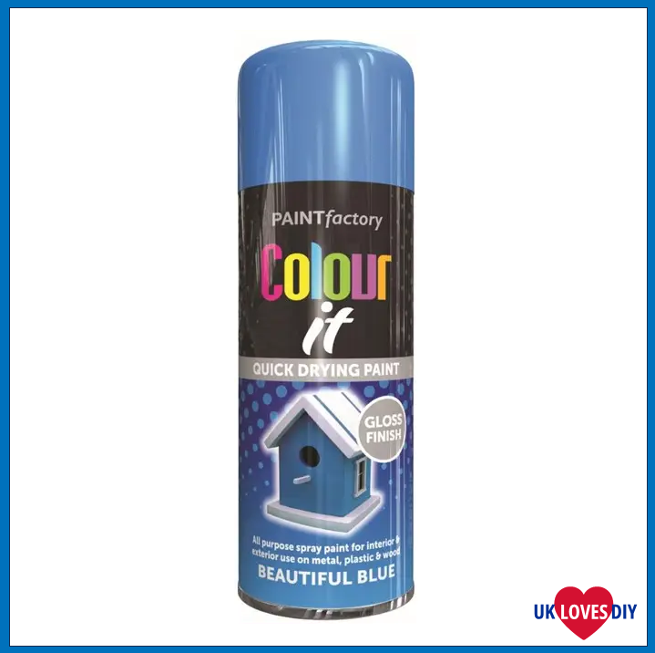 COLOUT IT BEAUTIFUL BLUE GLOSS SPRAY PAINT 250ML