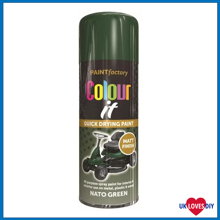 COLOUT IT-NATO GREEN MATT SPRAY PAINT400ML