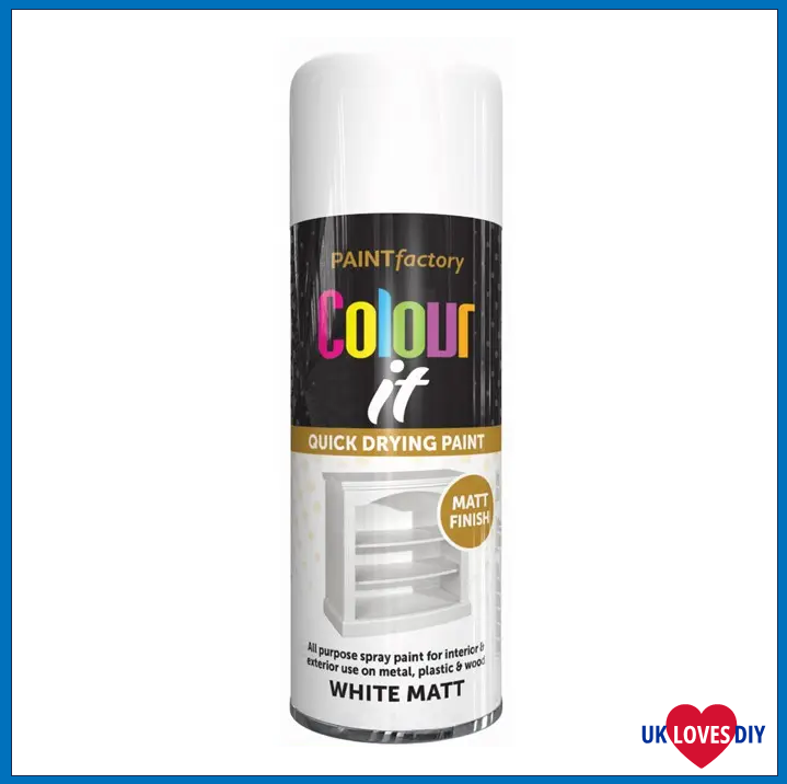 COLOUT IT-WHITE MATT SPRAY PAINT 400ML