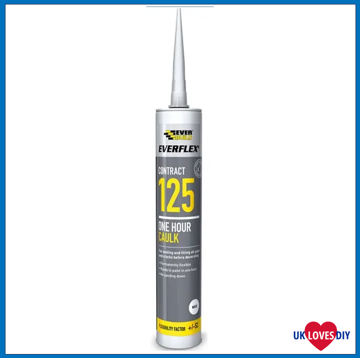 EVERBUILD 125 ONE HOUR CAULK WHITE 300ML