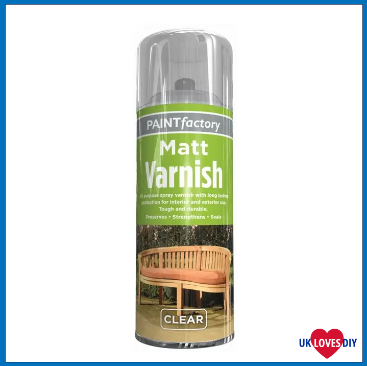 PAINT FACTORY CLEAR MATT VARNISH SPRAY PAINT 400ML