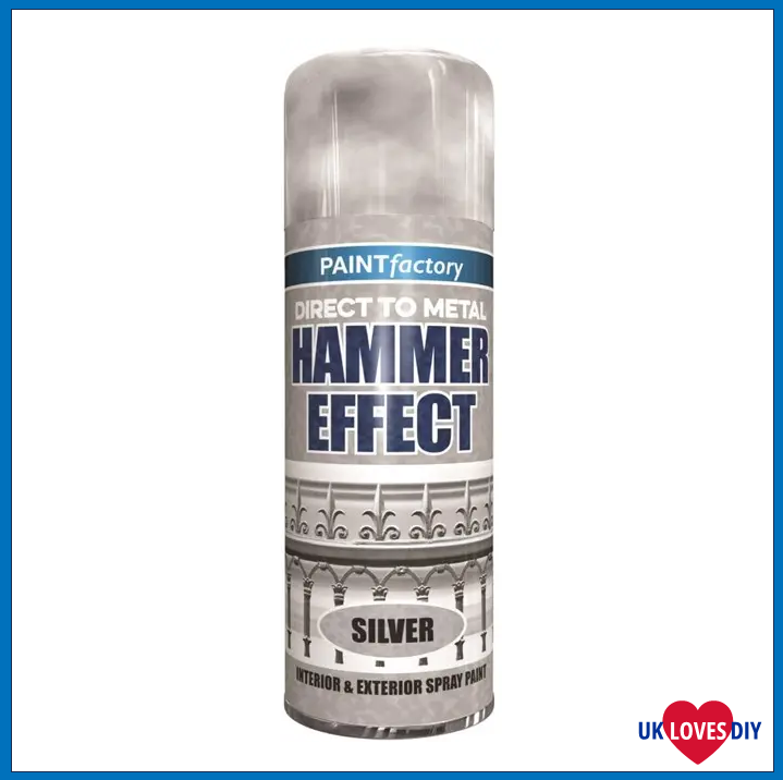 PAINT FACTORY HAMMER EFFECT SILVER SPRAY 400ML