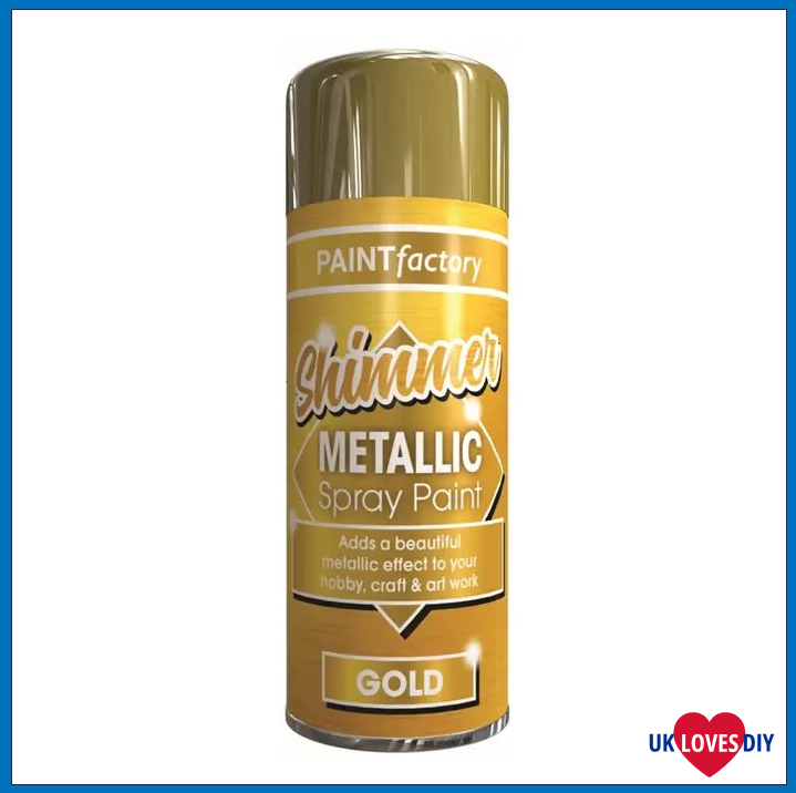 PAINT FACTORY METALLIC GOLD SPRAY PAINT 200ML
