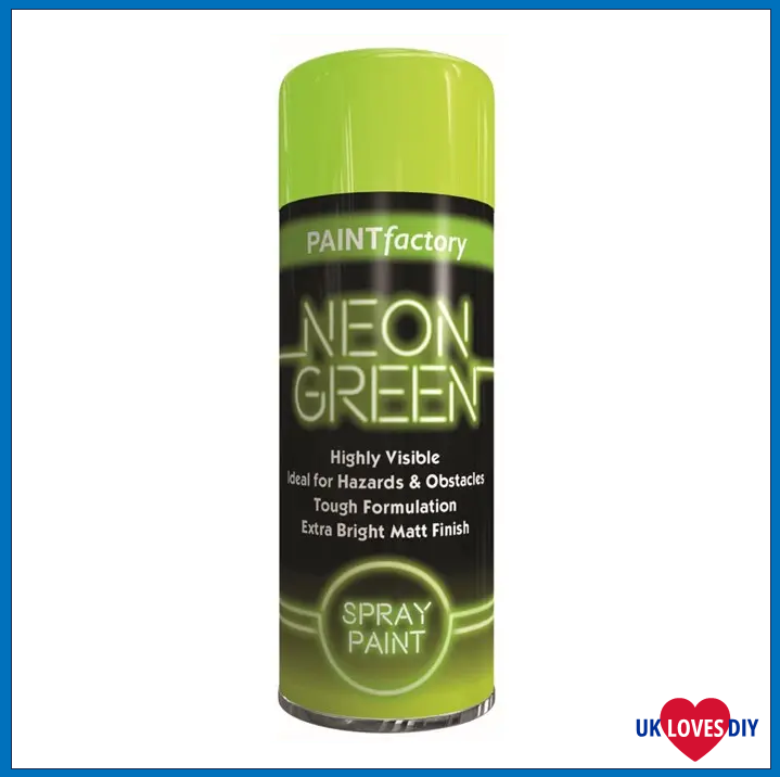 PAINT FACTORY NEON GREEN SPRAY PAINT 200ML