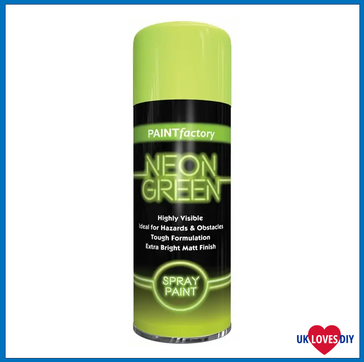 PAINT FACTORY NEON GREEN SPRAY PAINT 400ML