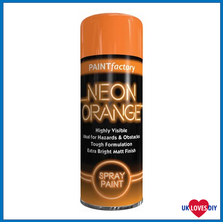 PAINT FACTORY NEON ORANGE SPRAY PAINT 200ML