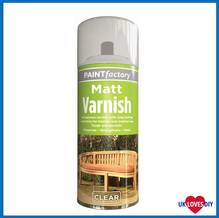 PAINT FACTORY VARNISH CLEAR MATT SPRAY PAINT 250ML