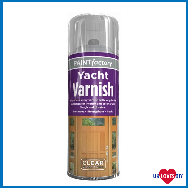 PAINT FACTORY YACHT VARNISH SPRAY PAINT 400ML